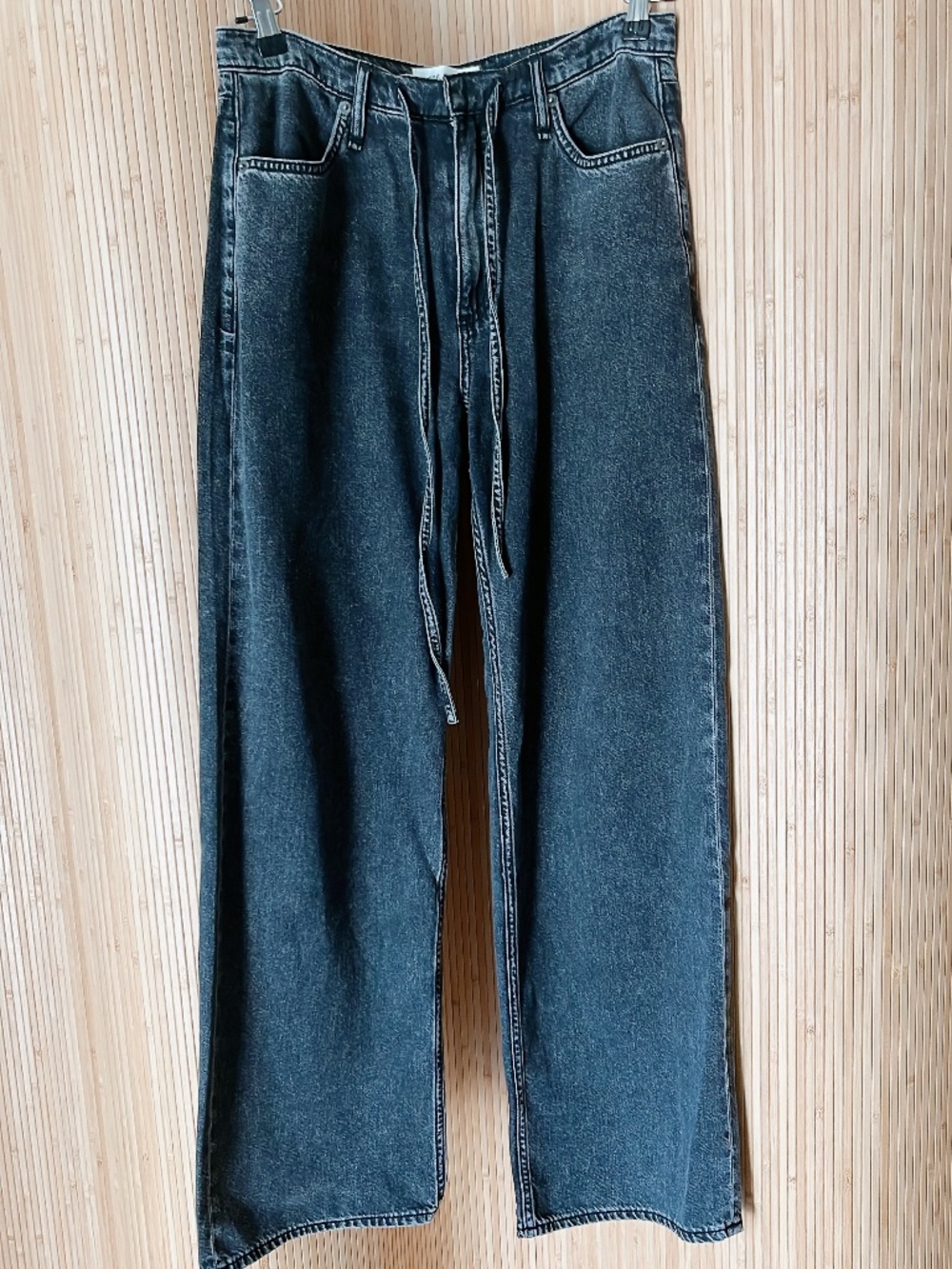 EUC Rag & Bone Phoebe Wide-Leg Featherweight Drawstring Jeans S Angelique